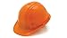 Pyramex Cap Style 4 Point Ratchet Suspension Hard Hat with Rain Trough - Comfortable Low Profile Design