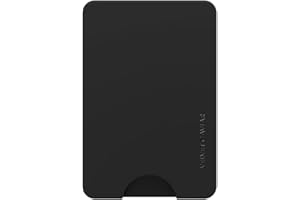 Velvet Caviar compatible with MagSafe Wallet - Magnetic Card Holder Wallet for iPhone 15/14/13/12 or Phone Cases compatible with MagSafe - Black (Holds 1-3 Cards)