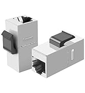 CableCreation 10er-Pack Cat6 Shielded Inline Modular Coupler mit Keystone Latch, RJ45 Modular Cou...