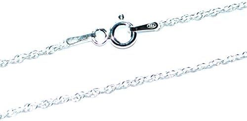 GENUINE SOLID 925 STERLING SILVER PRINCE OF WALES CHAIN NECKLACE - 1mm Guage - Various Lengths
