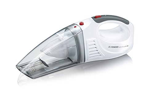 [- Severin Nass/Trocken-Handsauger, 7,4V Lithium-Ionen Akku, Inklusive 12V-Autoladekabel und 3 Aufs