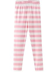 Noomelfish Girls Striped Leggings Soft Full Length