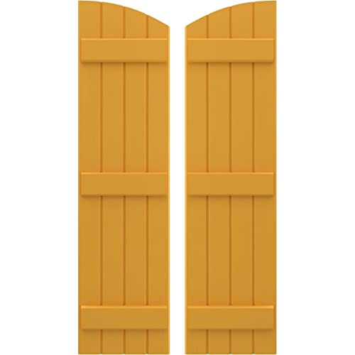 Ekena Millwork ARW401BE414X74TUH Americraft Four 3 Exterior Real Wood Joined Bo…