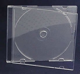10 Single Slim Frosted Clear CD Jewel Blank Empty New Plastic Replacement Case / Cover for CDs