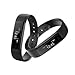 Keoker ID115 Fitness Tracker Smart Wristband, Sport Activity Monitor, Step Counter & Sleep Montior Bluetooth Smart Bracelet for IOS & Android Phone (Black)