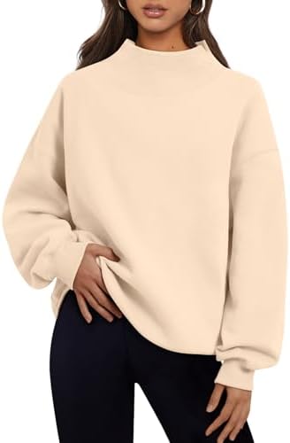 Amazon.com: Trendy Queen Womens Oversized Sweatshirts Mock Neck