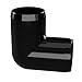 FORMUFIT 1-1/4” 90 Degree Elbow Furniture Grade PVC Fitting in Black, Made in USA, UV-Resistant, Impact-Proof, 1.660” Actual Socket Diameter (Pack of 4) - F11490E-BK-4