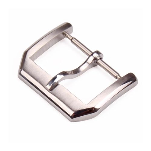SUMUPGEGHL 316L Stainless Steel Watchbands Clasp 18mm 20mm Polished Brushed Silver Watch Strap Accessories Tang Pin Buckle