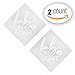 Baby On Board Clear and White Safety Car Decal Window Sticker - 2 Pack Premium Quality - 5