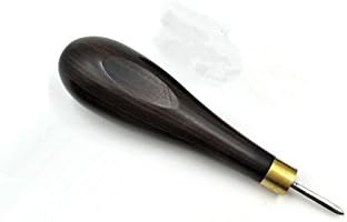 Gaosi Tools Leathercraft Sewing Awl Leather Stitching Awl for leather sewing with wood Handle (4mm)