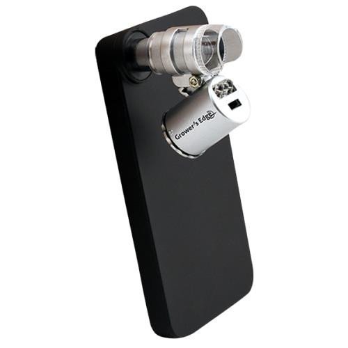 Grower's Edge iPhone 4/4S Case w/ LED Pocket Microscope 60x