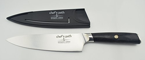 Best Kitchen Knife 8 Inch - Professional Chef Knife - Ultra Sharp Chefs Knife - German High Carbon Stainless Steel -Amazing Value with Sheath, Exquisite Gift Packaging & Booklet - CHEF'S PATH - Thumbnail 7
