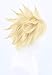 Topcosplay Blonde Anime Cosplay Wig Short Afro Spike Wig Halloween Costume Synthetic Wigs