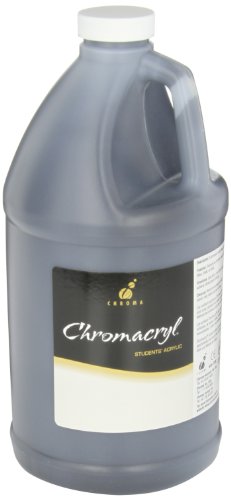 Chroma Chromacryl Non-Toxic Premium Acrylic Paint - 1/2 gallon - Black