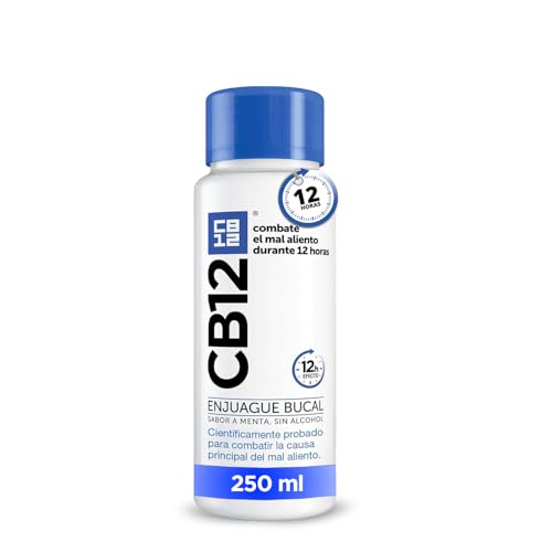 Enjuague Bucal para Halitosis - Combate el Mal Aliento Durante 12 Horas – Colutorio Sabor Menta y Sin Alcohol - Probado Científicamente - 250ml