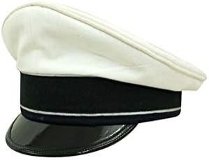 WW2 German Luftwaffe Officer summer white Visor cap