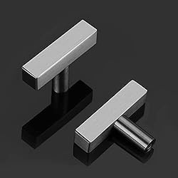 POWPULL | 10 Pack Brushed Nickel Drawer Knobs