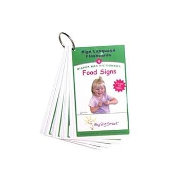 Harris Communications B975 Signing Smart Diaper Bag Flashcards - Food Signs