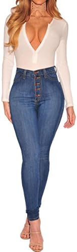 YouBens Women High Waisted Butt Lift Colombian Design Skinny Jeans Jegging Stretch Denim Pants
