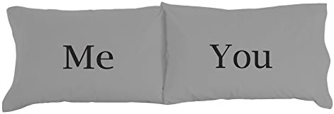 Thermee Micro Flannel Novelty Pillow Case, Me & You, Standardqueen