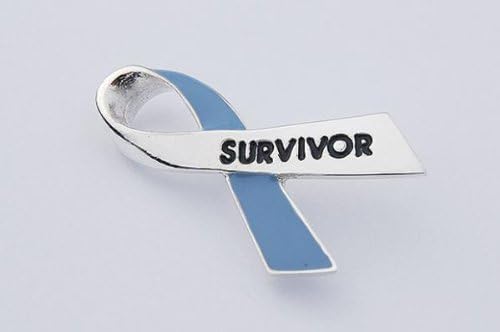 Cancer Awareness Survivor Ribbon Pin - Stomach Cancer (Periwinkle)