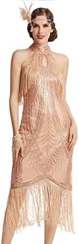 Excefore 1920s Flapper Long Fringed Gatsby Dress - Roaring 20s Sequins Beaded Vintage Art Deco, M price in Saudi Arabia | Amazon Saudi Arabia | kanbkam Excefore 1920s Flapper Long Fringed Gatsby Dress - Roaring 20s Sequins Beaded Vintage Art Deco, M price in Saudi Arabia | Amazon Saudi Arabia | kanbkam