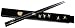 Happy Sales HSKS1/B, Japanese Black Chopsticks Set with Case - Crane Design Black