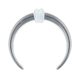 One Acrylic Pincher: 14g Clear (SOLD INDIVIDUALLY. ORDER TWO FOR A PAIR.)