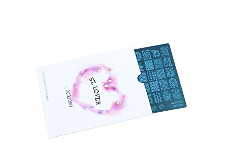 Gogoonly Nail Art Stamp Plate Collection St. Lover - Huge Size Stamping Image Plates Manicure Nail Designs DIY-BH000482