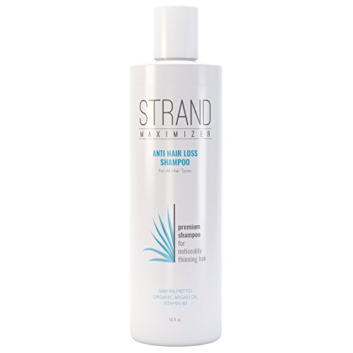 Hair Loss Shampoo - Add Volume to Thinning Hair with Organic Argan Oil, Caffeine, Organic Green Tea, Saw Palmetto, Organic Aloe, Nettle Extract and Other Natural DHT Blockers (16 fl oz.)