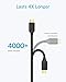Anker [2-Pack 3ft] Nylon Braided Tangle-Free Micro USB Cable with Gold-Plated Connectors for Android, Samsung, HTC, Nokia, Sony and More (Black)