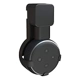 Echo Dot Wall Mount Hanger Stand for Dot 3nd Generation Case Hardware Brackets Hanger Stand Holder Compact Plug in Kitchens Bathroom (3rd gen Black)