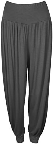 Pretty FashionWomen's Harem Trousers Ali Baba Long Ladies Girls Pants Baggy Harem Leggings Plus Size 8-22