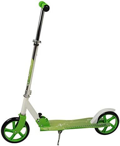 NextGen Scooters Denver 2 Wheeled Kids Folding Inline Push Kick Scooter, Green