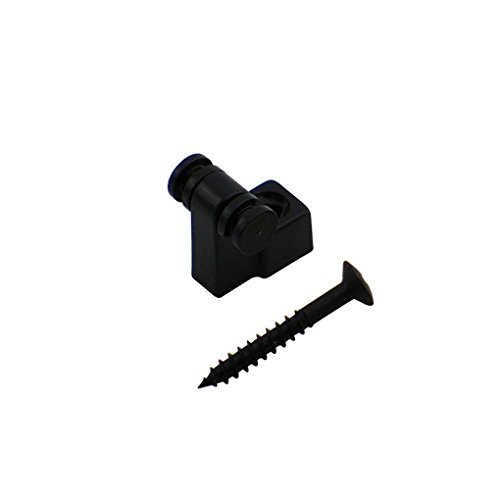 FLEOR 2pcs Roller Style Guitar Metal String Trees Guides Retainer for Fender Strat Tele Electric Guitar,Black