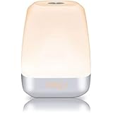 Wake Up Light Alarm Clock with Sunrise Simulation Light Alarm Clock with 5 Natural Sounds, Led Night Light for Kids Bedside Lamp, USB Rechargeable, 3 Level Brightness Lamp, 12/24 Hour, TITIROBA MY-08