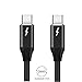 TREBLEET 6.6ft (2m) USB4 Cable 100W 20Gbps, Nylon Braided, (USB C) Hub, Adapter, Devices, 20V/5A