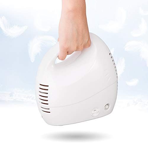 Upgraded Portable Cool Mist Inhaler Compressor System Machine Kit with Universal Tubing 2 Masks for Adults and Kids - Thumbnail 4