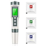 3 in 1 Digital pH Meter for Water, IP67 Waterproof