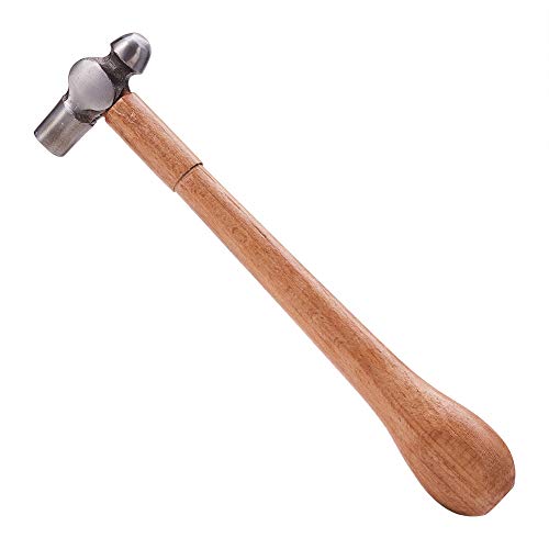 BENECREAT Ball Pein Hammer Jewelry Making Hammers with Comfortable Wood Handle for Jewelry Craft Making, 4 Ounces