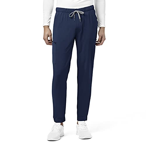 WonderWink Renew Pantalon de Jogging pour Homme, Bleu Marine, Taille L
