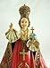 Roman Infant Of Prague With Cross Royal Red Robes 2 x 6 Inch Resin Stone Tabletop Figurine  