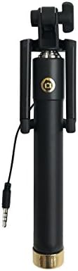 Selfie Stick, aBrilliantLife Extendable (Battery Free) Wired Handheld Monopod for iPhone Se/6s/6/6 Plus, Samsung Galaxy S7/S6/Edge, Note 5/4, Nexus 6P, LG G5and More,Black and Gold