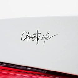 Decal Stickers Of Fancy Script Christ Life S