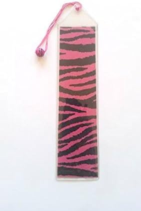 School Bible Book Markers 8" Handmade Vinyl Cotton Patterns May Vary (Pink Black Zebra (Beads Patterns May Vary))