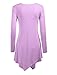 MBJ WT737 Womens Long Sleeve Handkerchief Tunic XL LILAC