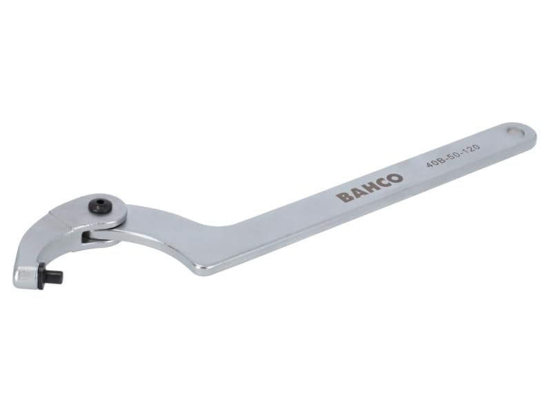 Bahco 40B-32-75 Adjustable Pin Wrench, Silver, 32-75 mm