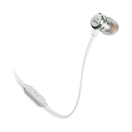JBL Tune 290, In-Ear Headphones with Tangle-Free Cable, Silver