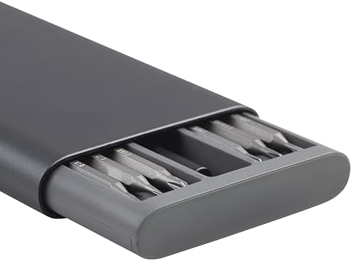 Set di punte per meccanici, 69 x 170 x 17 mm, 48 pezzi, elegante custodia in alluminio, set di riparazione per smartphone, PC, orologi, occhiali, ecc