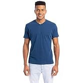 AyA | Men's Organic Pima Cotton V-Neck T-Shirt | Natural Blue L
